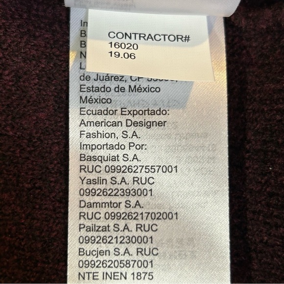 Calvin Klein Jeans Turtleneck Acrylic Blend Sweater Burgundy Size XL - Picture 15 of 16